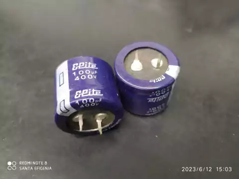 Capacitor Eletrolitico 100uf/400v Snap-in 85° 30x26mm Elite