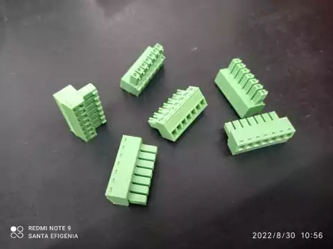 Conector Akz 7 Vias 3,81mm Kf2edgk-3,81-07p Femea Kefa