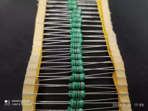 Indutor 1mh = 1000uh Axial 10% 7mm Lag0510-102k