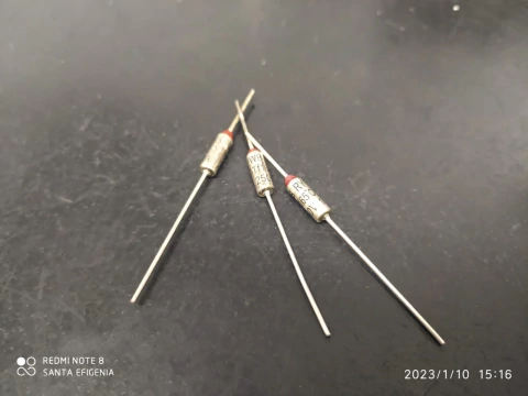 Fusivel Termico 10amp 250v 165º Axial