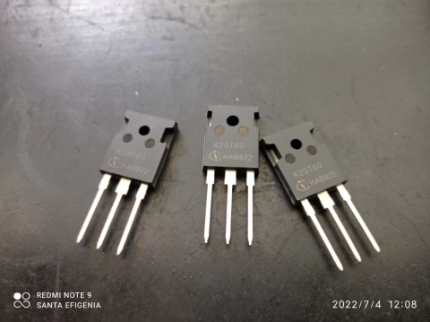 Transistor Ikw20n60t = K20t60 Igbt 20amp 600v To247 Infineon