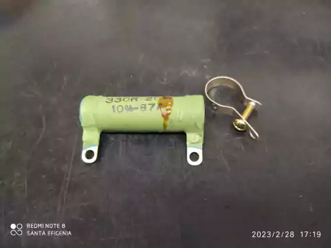 Resistor 330r 20w 10% Tubolar Ajustavel 52mm Fead