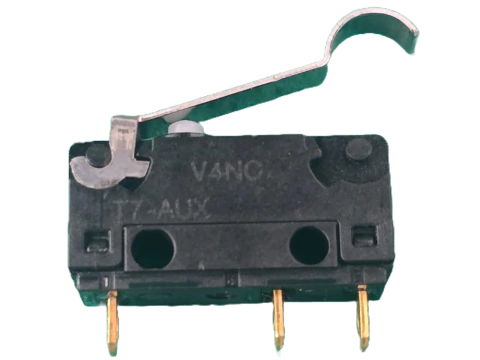 Micro Switch Na/Nf 5amp 250v V4nct7Acx Haste 18,5mm Curva Saia Burguess