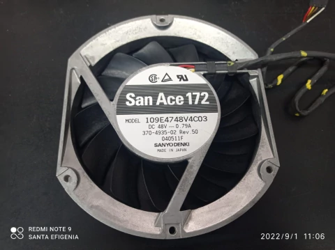 Ventoinha 172x150x25mm 48v 0,79amp 5 Fios 109e4748v4c03 San Ace Sanyo