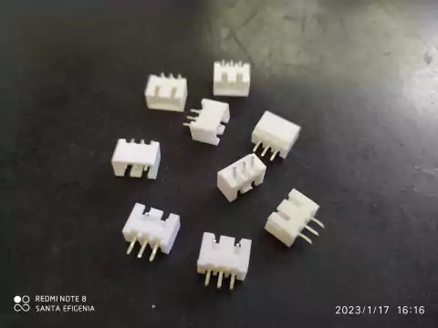 Conector Kk 2501 2,54mm 3 Vias Macho 180° Excon