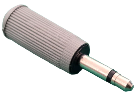 Plug P2 Mono Cinza Plastico