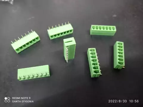 Conector Stlz 7 Vias 3,81mm Kf2edgr-3,81-07p Macho 90° Kefa