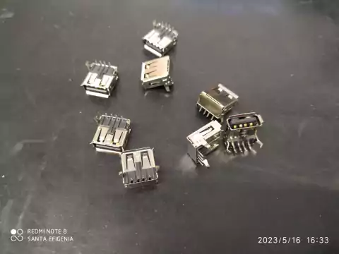 Conector Usb Tipo A Femea 90° Pci