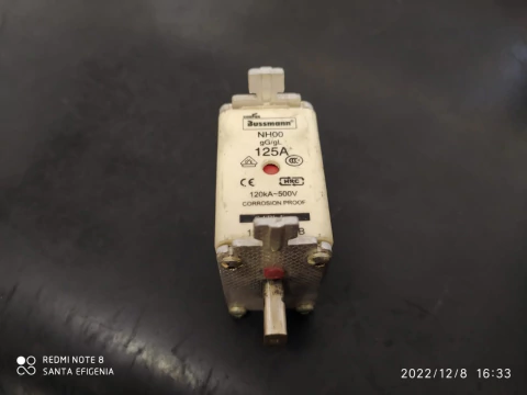 Fusivel Nh00 125amp 500v 120ka 125nhg00b Cooper Bussmann