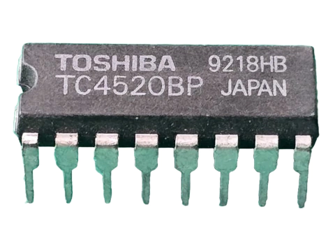 Circuito Integrado Cd4520 = Tc4520bp = Tc4520 Toshiba