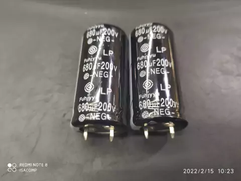 Capacitor Eletrolitico 680uf/200v Snap-in 85º 22x45mm Serie Lp Fuhjyyu