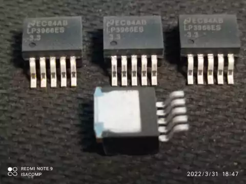 Circuito Integrado Lp3966es-3,3v Lp3966 Smd To263-5 Regulador 3amp National