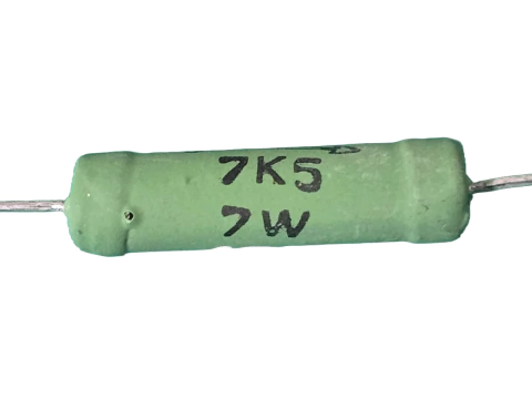 Resistor de Fio 7k5 7w 10%