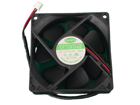 Ventoinha 80x80x25mm 12v 0,14amp 2 Fios Rolamento