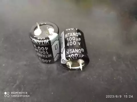 Capacitor Eletrolitico 100uf/400v Snap-in 85° 22x30mm Hitano