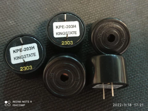 Buzzer Sonalarme 12v Kpe-203h 24,5mm Kingstate