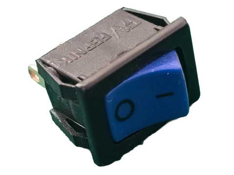 Chave Gangorra Kcd1-101 Botão Azul 6amp 220v 2 Terminais Fernik