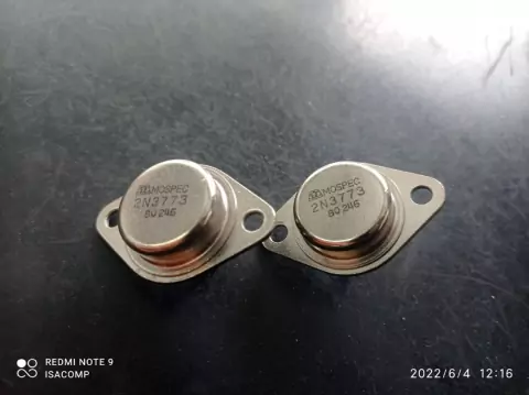 Transistor 2n3773 Npn 16amp 140v to3 Mospec Original