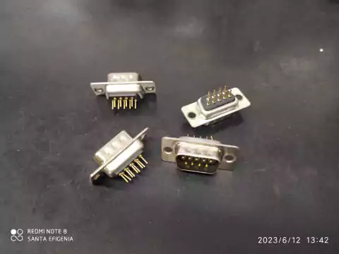 Conector Db9 Macho 180° Pci