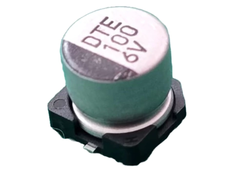 Capacitor Eletrolitico 100uf/6,3v Smd 105° 6,3x6,1mm Rubycon