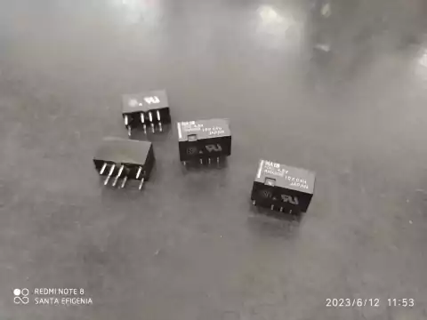 Rele Hx2-4,5v Ahx206 2 Contatos 8 Terminais 4,5v 1amp Nais