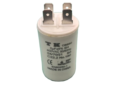 Capacitor Partida 2uf/400v Faston 5% 29x51mm Tk