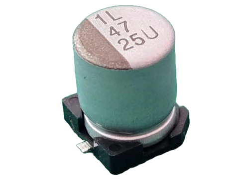 Capacitor Eletrolitico 47uf/25v Smd 105º 6,3x7,7mm Lelon