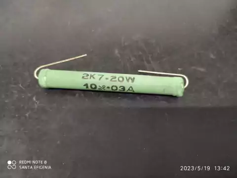 Resistor de Fio 2k7 20w 10%