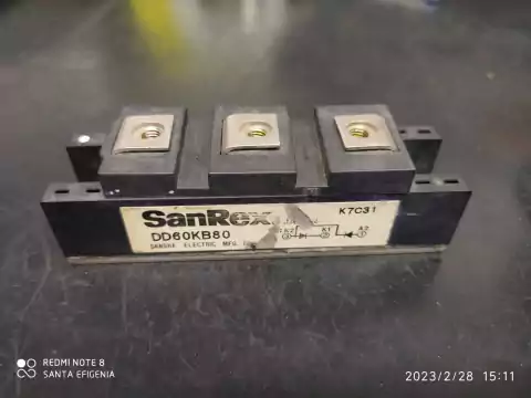 Modulo Dd60kb80 60amp 800v Diodo Sanrex Usado