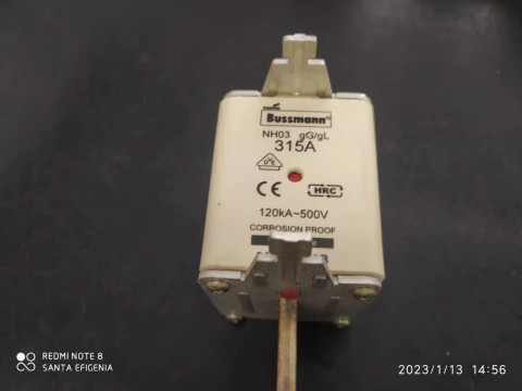 Fusivel Nh03 315amp 500v 120ka 315nhg03b Cooper Bussmann