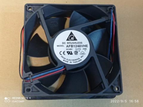 Ventoinha 120x120x38mm 48v 0,27amp Afb1248vhe Rolamento Delta