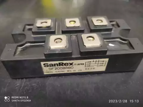 Ponte Retificadora Trifasica Df200ba80 200amp 800v Sanrex Usado