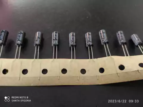 Capacitor Eletrolitico 47uf/25v 105° 5x11mm Sancon