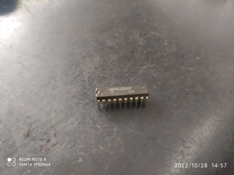 Circuito Integrado 74ls240p 74ls240 Hitachi