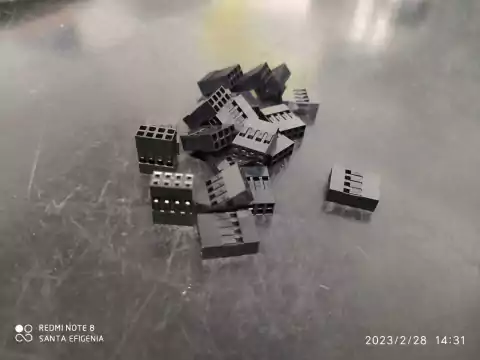 Conector Modu 2,54mm 2x4 8 Vias Amphenol Fci