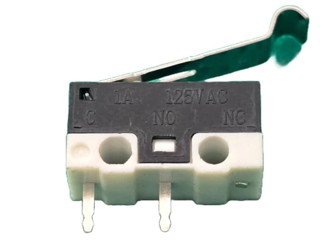 Chave Micro Switch Na 1amp 125v 13x7mm 2t Haste 16mm Curva