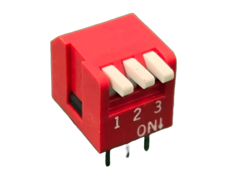 Chave Dip Switch 3 vias 90° Vm