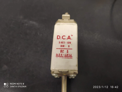 Fusivel Nh0 80amp 500v 100ka Dca