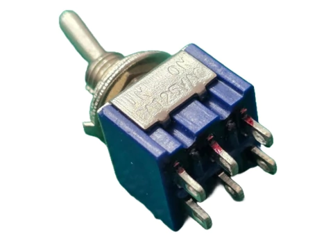 Chave Alavanca Mts202 6 Terminais 3/6amp