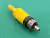 Plug Rca Macho Amarelo Com Mola - comprar online