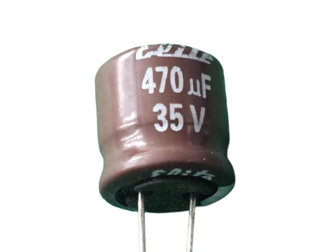 Capacitor Eeletrolitico 470uf/35v 105º 12x13mm Elite