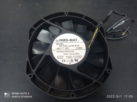 Ventoinha 172x150x25mm 48v 0,85amp 5 Fios 5910pl-07w-b75 Nmb-mat Matsushita