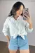 SHORT JEANS CLARO BARRA LASER - comprar online