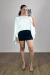 SHORT SAIA CURTO ALFAIATARIA PRETO - loja online