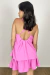 VESTIDO CURTO EFEITO BABADO - Pinkiê