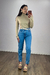 CALÇA MOM JEANS LAVAGEM MÉDIA - Pinkiê