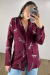 BLAZER ALONGADO LAÇOS MARSALA - Pinkiê