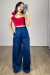 PANTALONA DETALHE DRAPEADO CORES - loja online