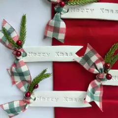 Christmas Tag - Flowers and Table | Porta guardanapos autorais e exclusivos