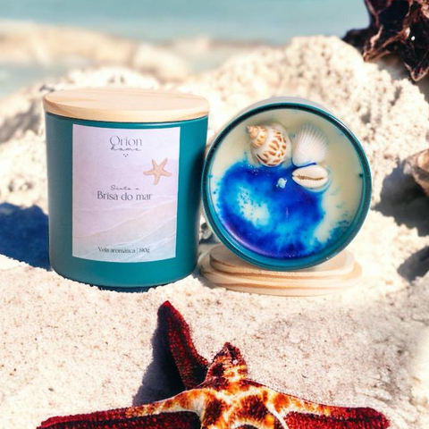 Vela Aromática Artesanal - Brisa do mar - Orion Home